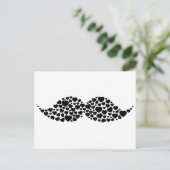 Carte Postale Aimer les coeurs de moustache (Debout devant)