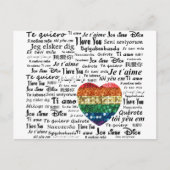 Carte Postale Aimer les langues étrangères (Devant)