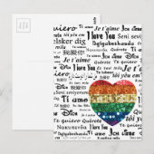 Carte Postale Aimer les langues étrangères (Devant / Derrière)