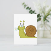 Carte Postale Aimer l'escargot (Debout devant)