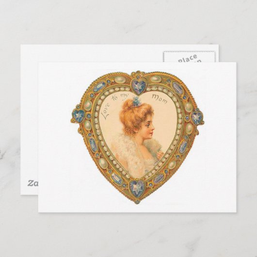 Carte Postale Aimer ma mère (Devant / Derrière)