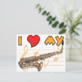 Carte Postale Aimer Mon Sax (Debout devant)