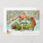 Carte Postale Aimer Noël Salutation (Devant / Derrière)