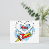 Carte Postale Aimer Oma Kids Avion (Debout devant)