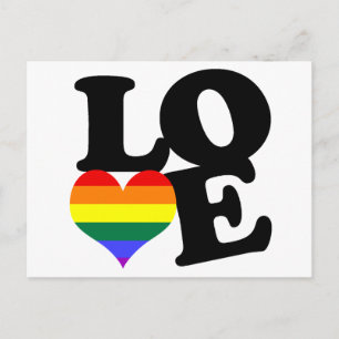 Carte Postale Aimer Rainbow Pride