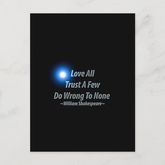 Carte Postale Aimer Tout Faire Confiance Quelques-Uns Ne Font Pa (Devant)