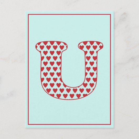 Carte Postale Aimer U (Devant)
