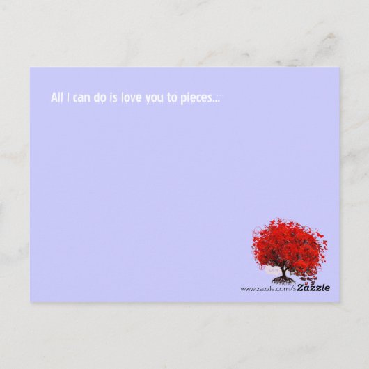 Carte Postale Aimer U aux pièces Valentines Jour (Dos)