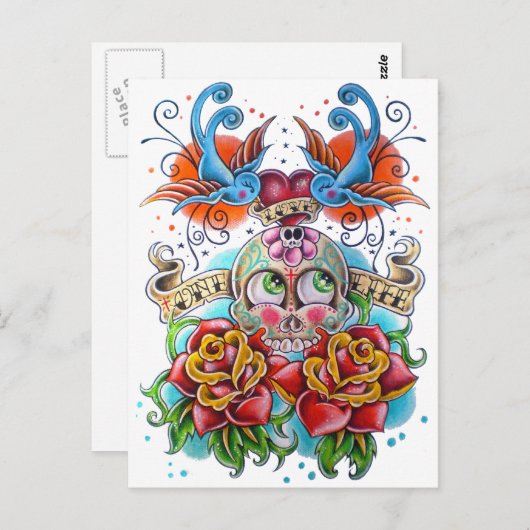 Carte Postale Aimer une vie (Devant / Derrière)