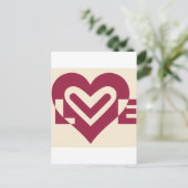 Carte Postale Aimer Vin À Deux Tons Violet (Debout devant)