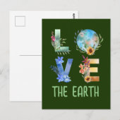 CARTE POSTALE AIMEZ LA TERRE (Devant / Derrière)