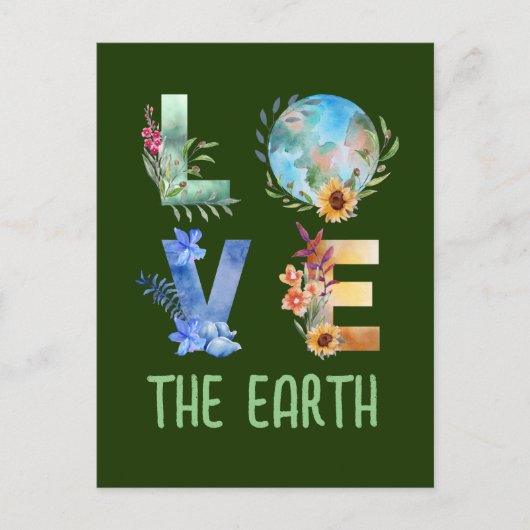 CARTE POSTALE AIMEZ LA TERRE (Devant)
