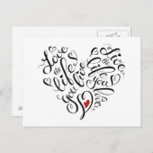 Carte Postale Aimez La Vie Que Vous Vivez (Devant / Derrière)