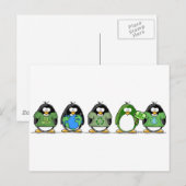 Carte Postale Aimez les pingouins de terre (Devant / Derrière)