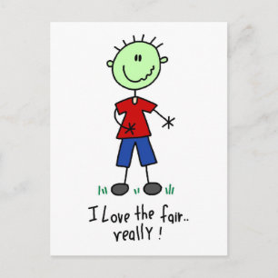 Carte Postale Aimez les T-shirts et Cadeaux de la Foire