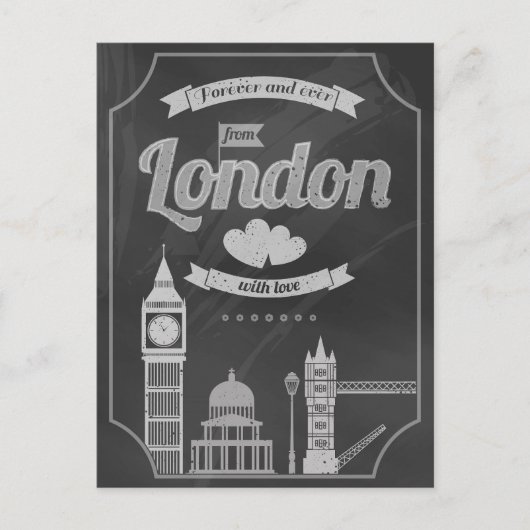 Carte Postale aimez Londres  (Devant)
