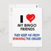 Carte Postale Aimez mes amis Bingo ! (Devant / Derrière)