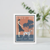 Carte postale - Aimez-moi, Aimez mon chien Bernard (Debout devant)