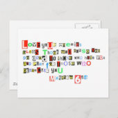 Carte Postale Aimez vos ennemis - Matthieu 6:44 (Devant / Derrière)