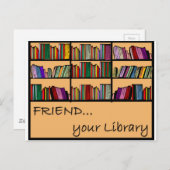 Carte Postale Aimez votre bibliothèque (Devant / Derrière)