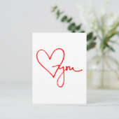 Carte Postale Aimez votre coeur (Debout devant)