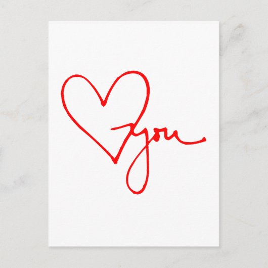 Carte Postale Aimez votre coeur (Devant)