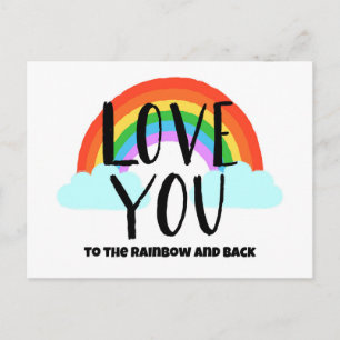 Carte Postale Aimez-vous à l'arc-en-ciel et au retour