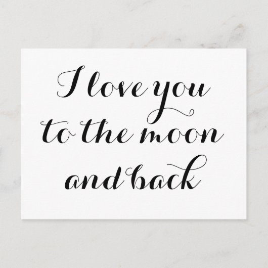 Carte Postale Aimez-vous la Lune (Devant)