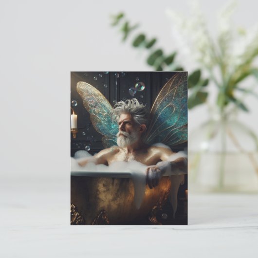 Carte Postale Aîné de fée dans le bain de bulle (Debout devant)
