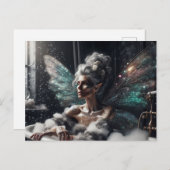 Carte Postale Aîné Fairy Bored in the Bath (Devant / Derrière)