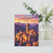 Carte Postale Aínsa Espagne (Debout devant)
