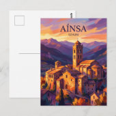 Carte Postale Aínsa Espagne (Devant / Derrière)