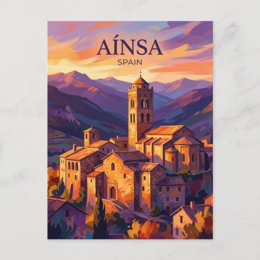 Carte Postale Aínsa Espagne (Devant)