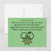 Carte Postale Ainsi tourne la roue du temps (Devant / Derrière)