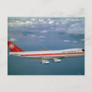 Carte Postale Air Canada 747, en vol
