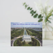 Carte Postale Air Lincoln Memorial Washington DC Sympathy (Debout devant)