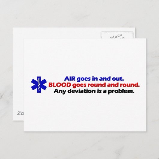 Carte Postale Air/Sang (Devant / Derrière)