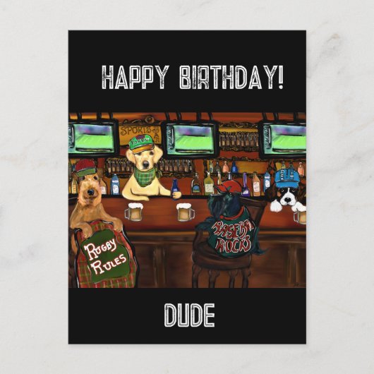 Carte postale AIRDAL TERRIER & AMIS (Devant)