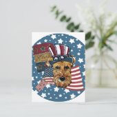 CARTE POSTALE AIRDALE TERRIER (Debout devant)