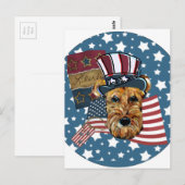 CARTE POSTALE AIRDALE TERRIER (Devant / Derrière)