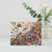 Carte postale aire de jeu préhistorique (Debout devant)