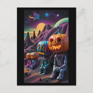 Carte Postale Aire de repos Jack-o-Lantern Family