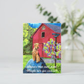 Carte postale Airedale Barn (Debout devant)