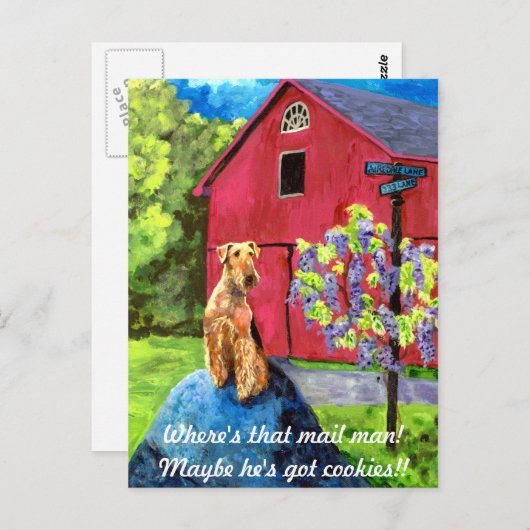 Carte postale Airedale Barn (Devant / Derrière)