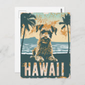 Carte Postale Airedale Hawaii Voyage de vacances (Devant / Derrière)