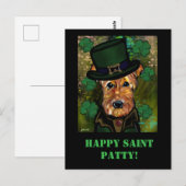 Carte Postale Airedale Terrier (Devant / Derrière)