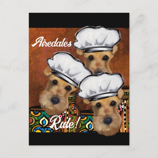 Carte Postale Airedale Terrier (Devant)