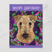 CARTE POSTALE AIREDALE TERRIER (Devant)