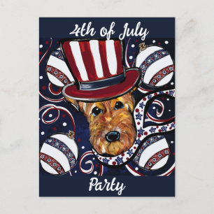 CARTE POSTALE AIREDALE TERRIER