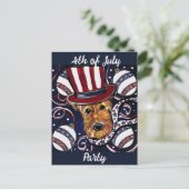 CARTE POSTALE AIREDALE TERRIER (Debout devant)